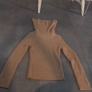 Light brown turtle neck